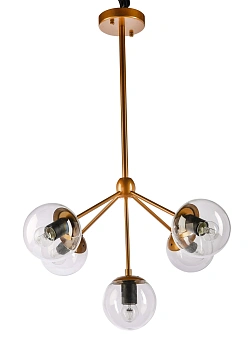 Pendant lamp KLESH-5L-Cluster Gold E27 4W